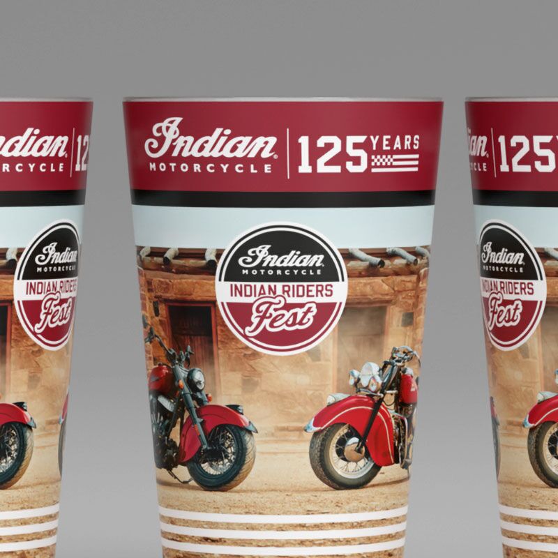 IRF26 × Indian Motorcycle® 125th Anniversary NickNack Cup — 0.5L Commemorative Edition